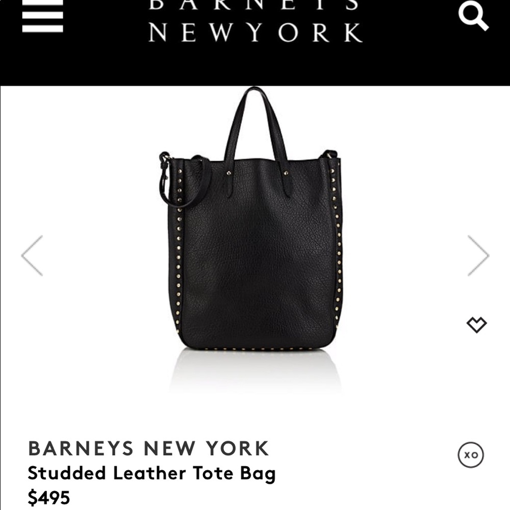 BRAND NEW Barney’s New York Black Studded Tote